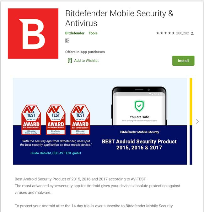 Bitdefender App Parental Control 